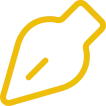 Icône de stylo plume stylisé avec des lignes angulaires en jaune et noir.