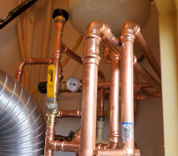 AC condenser unit servicing in McLean VA by Tim Whistler Plumbing