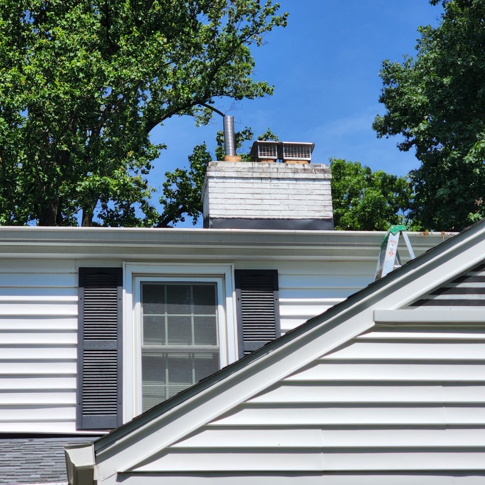 Water heater and furnace chimney liner installation in Kensington MD by Tim Whistler Plumbing