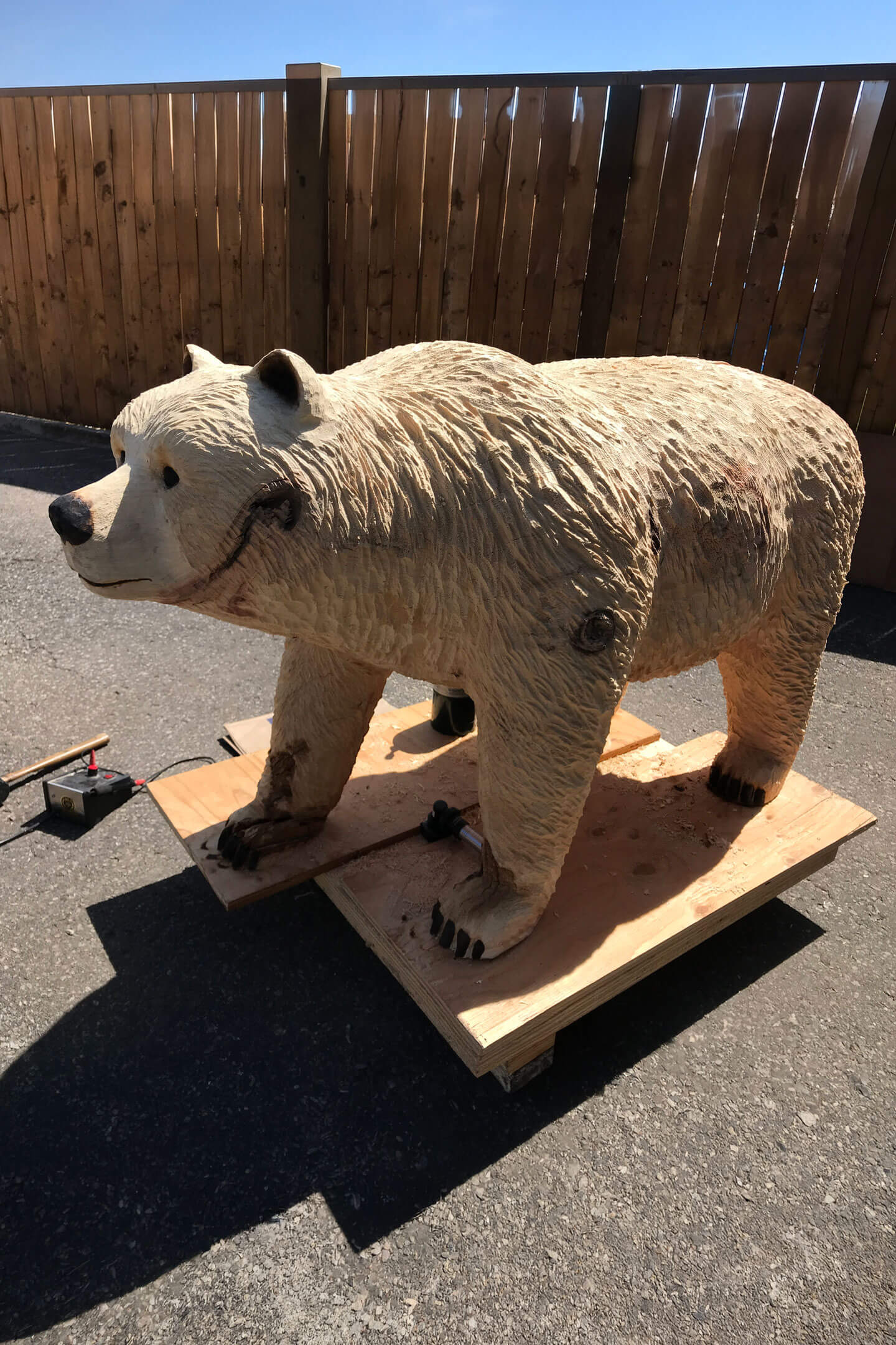 A bear that I chainsaw carved.