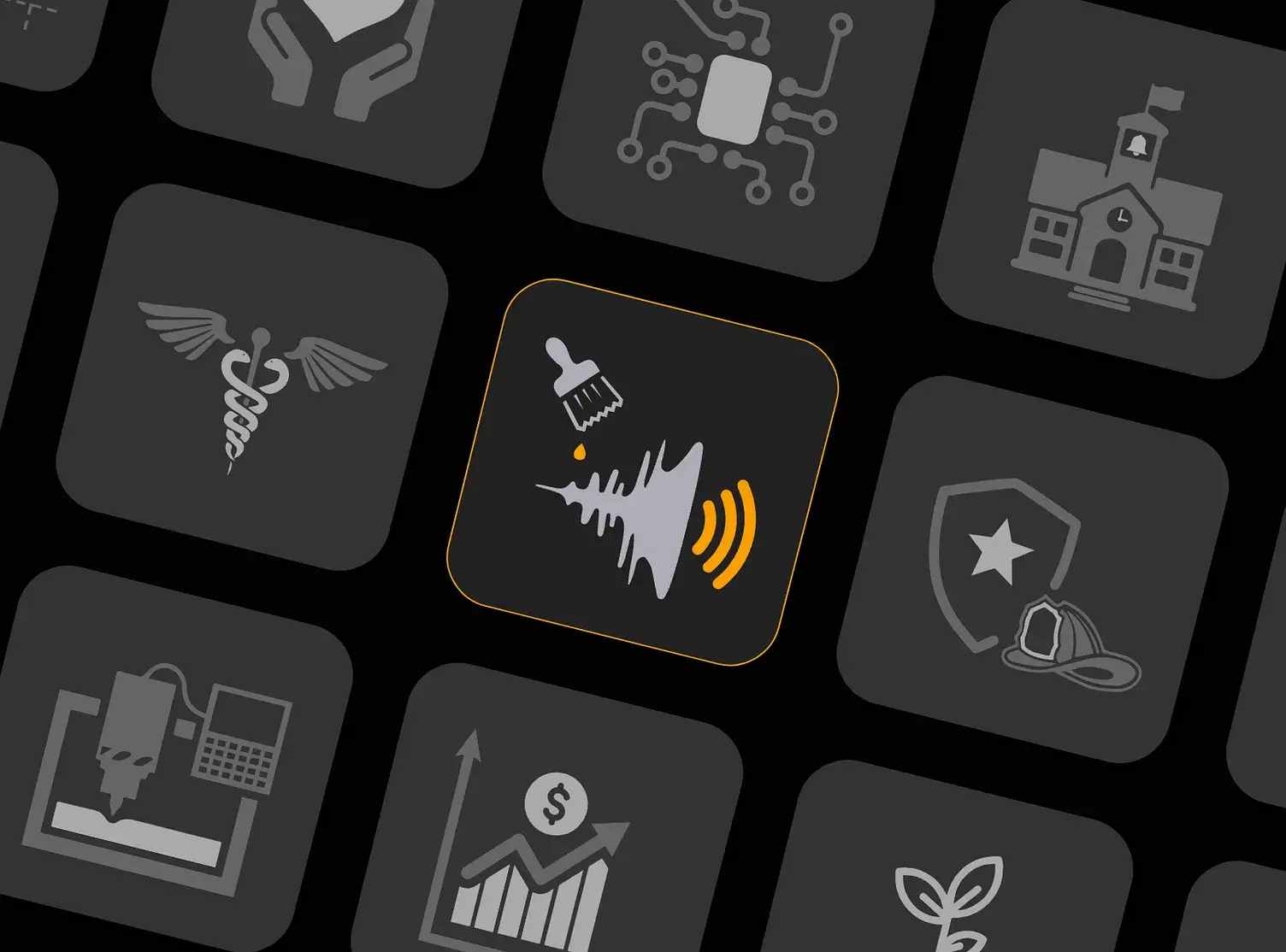 Icons designed for the Edge Factor platform.