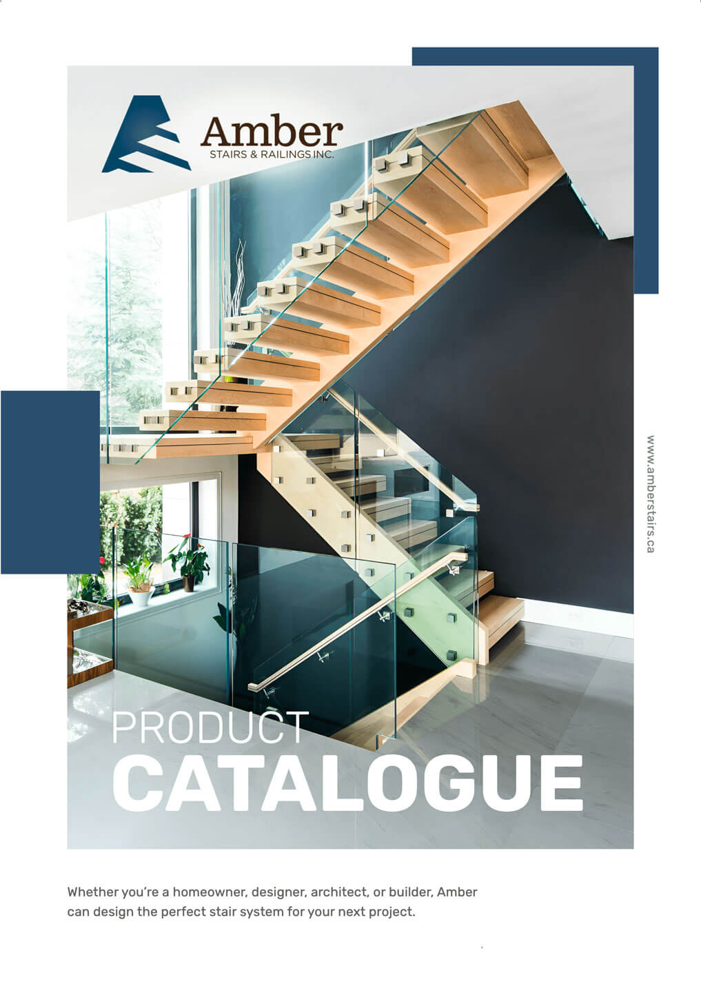 Catalogue cover for Amber Stairs.