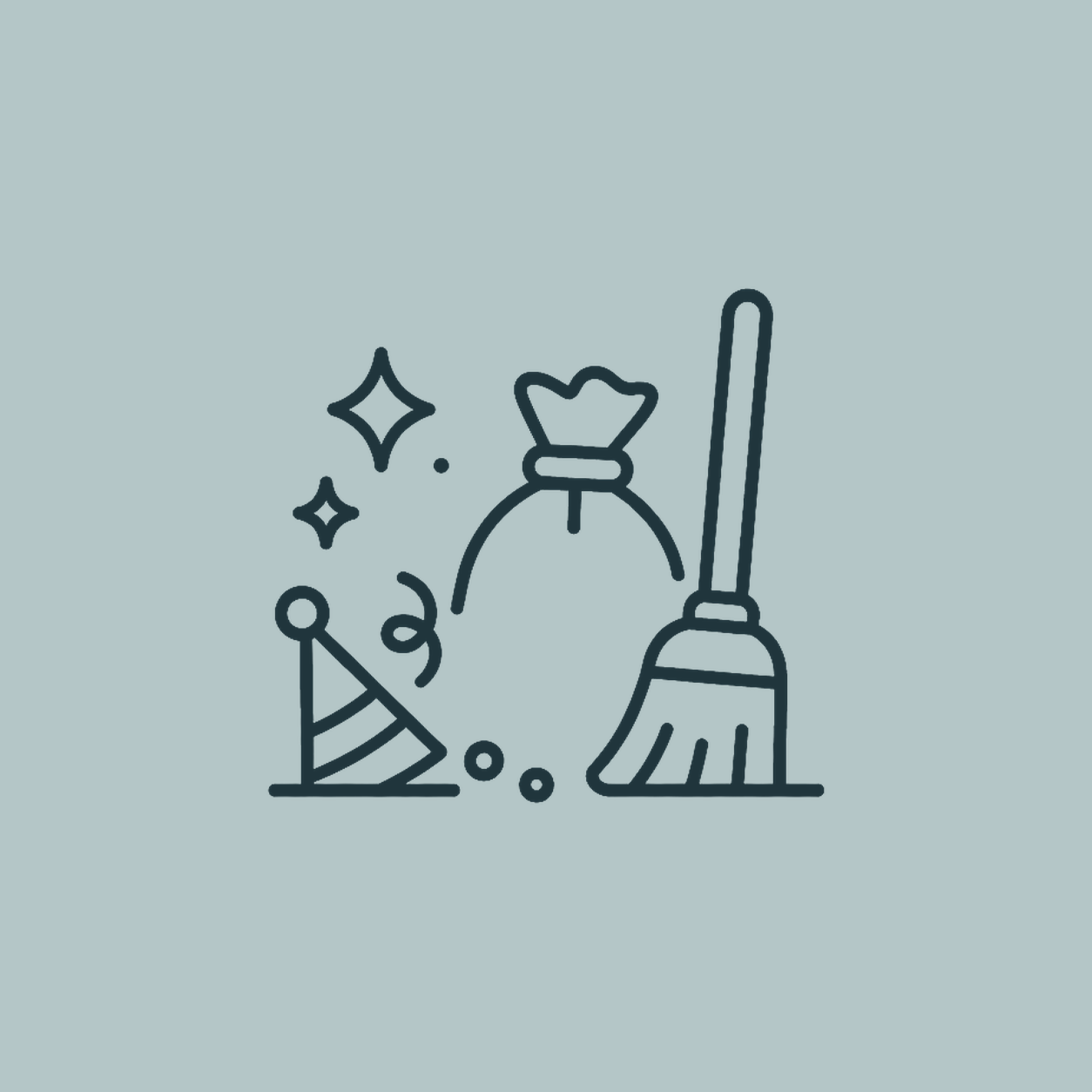 After Party Clean-Up Icon