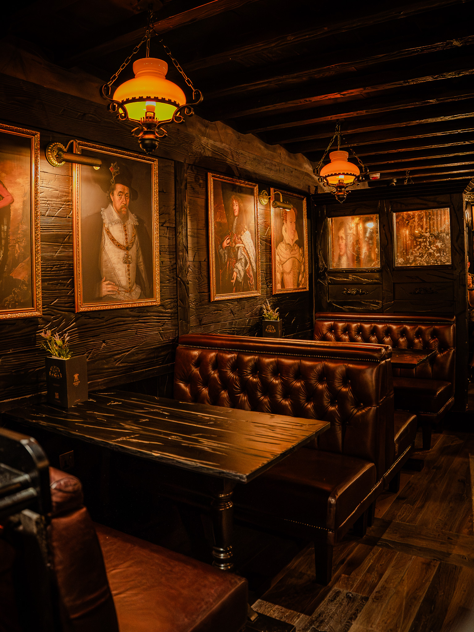 The dining room at Merchants Tavern on the Royal Mile, Edinburgh