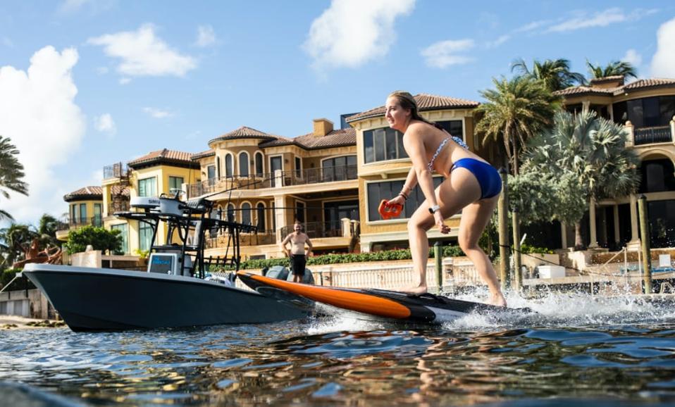Yujet Electric Surfboard Sales at Fort Lauderdale, Florida