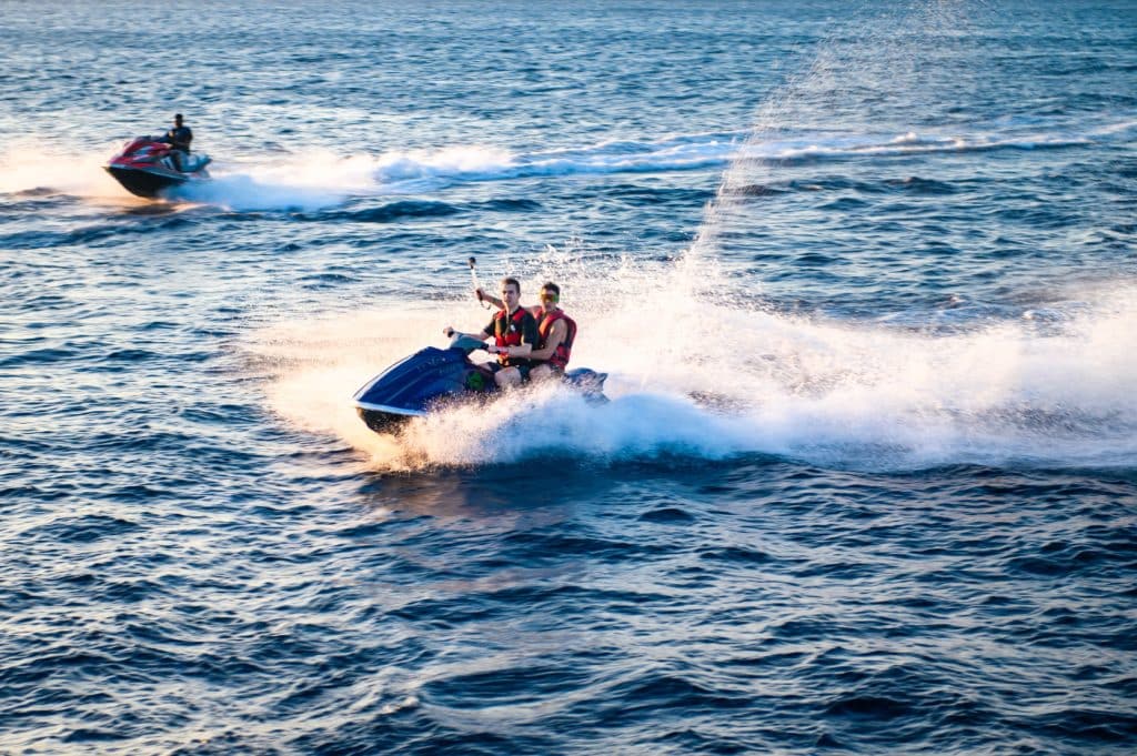 Jet ski on the water
