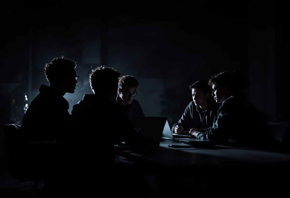 image of students collaborating on a project (for a edtech)