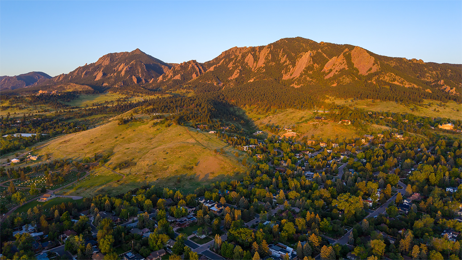 Aerial view of Boulder County