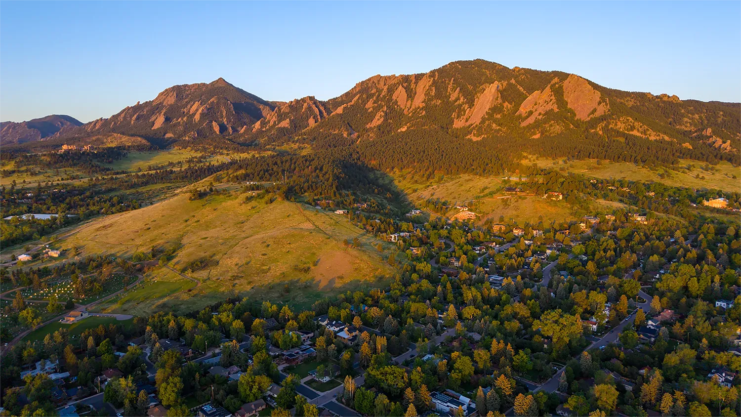 Aerial view of Boulder County