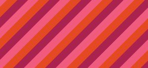 Diagonal stripes in shades of red, pink, and orange creating a bold pattern.