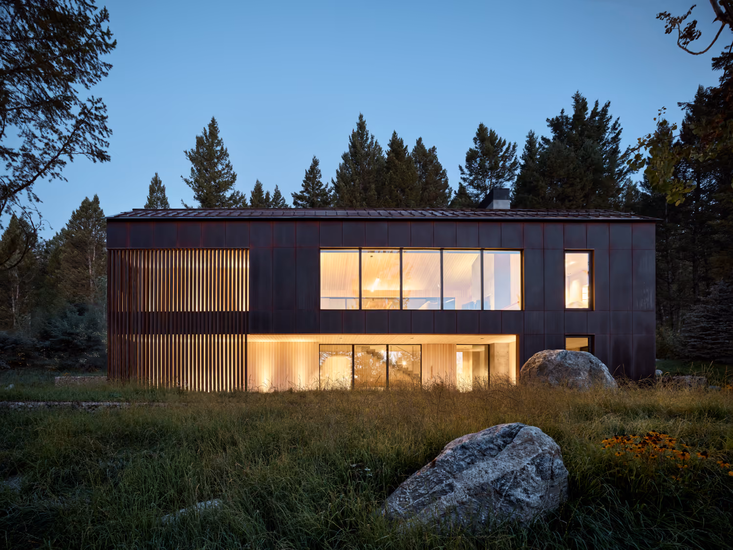 Caju is a custom luxury home built by Wind River Builders in Jackson Hole, WY