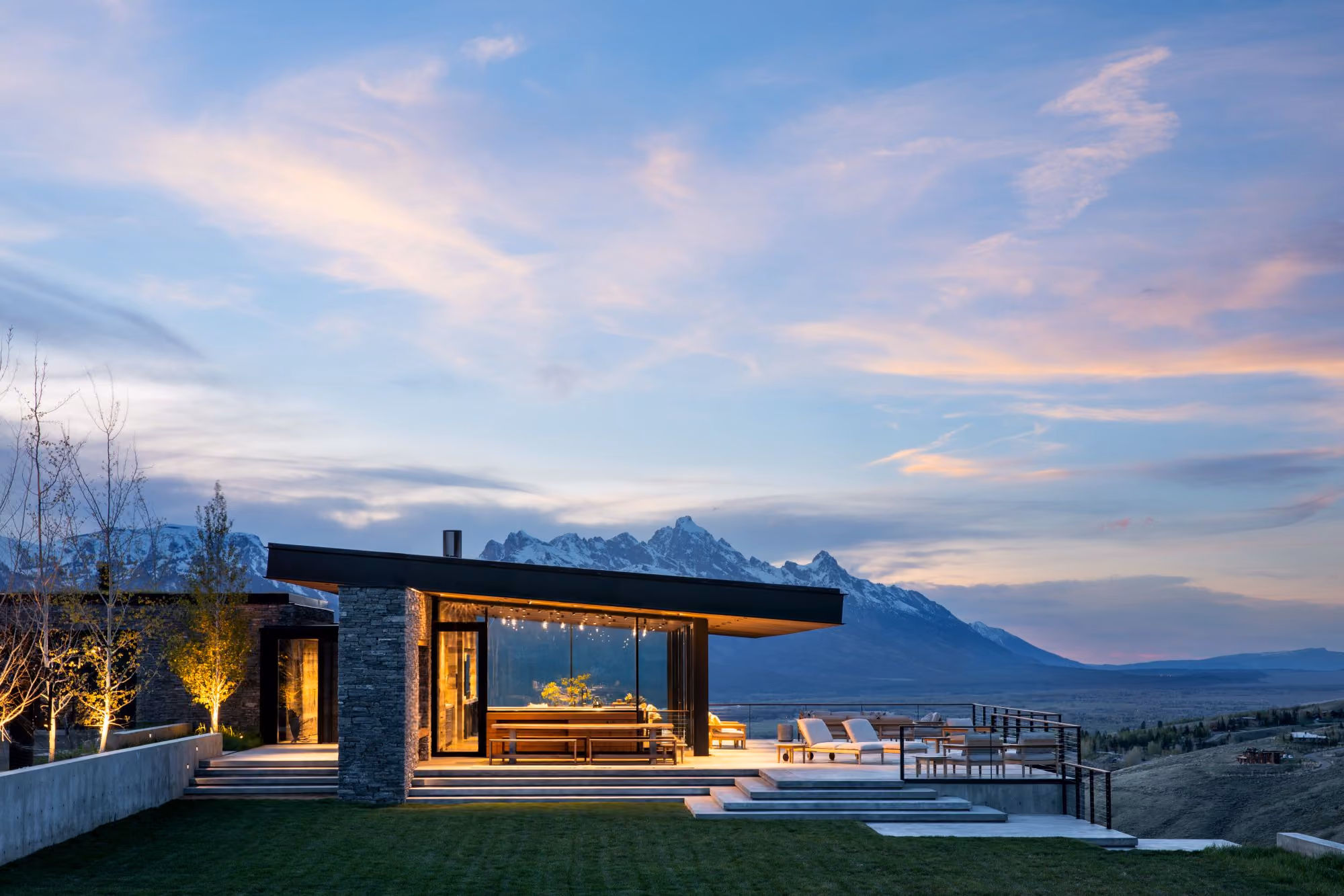Epic sky view from Saddle Butte, a custom luxury home