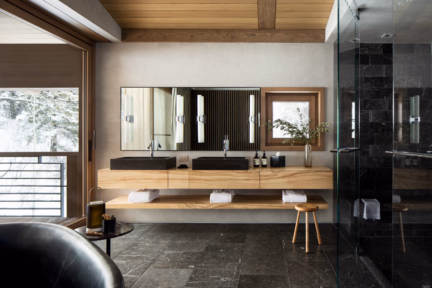 Design features in Village Chalet home