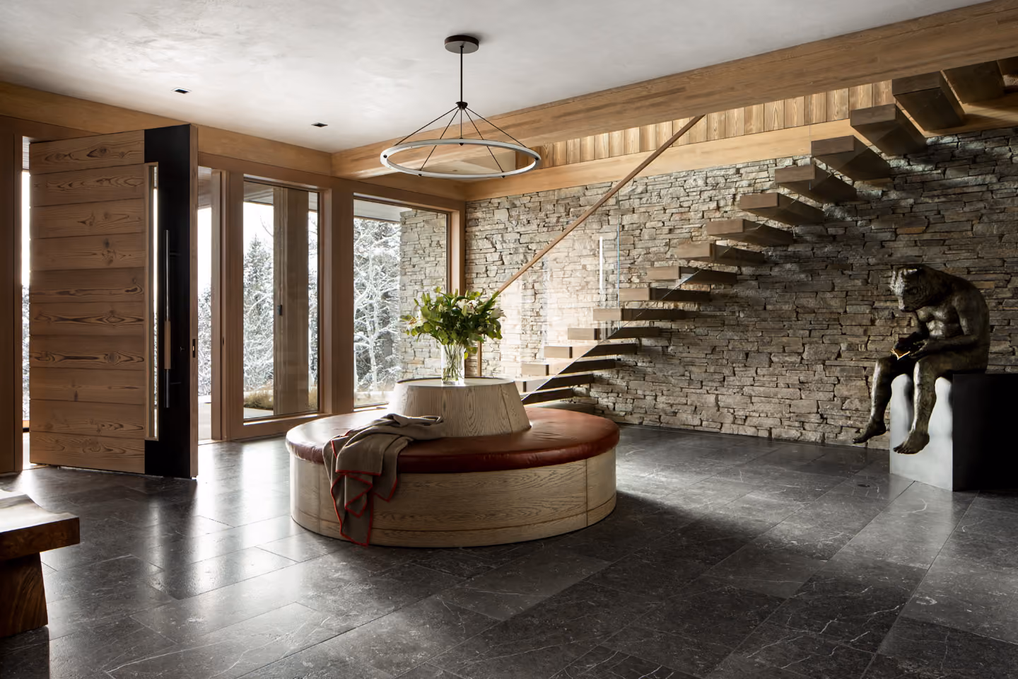 Entry area of Village Chalet home