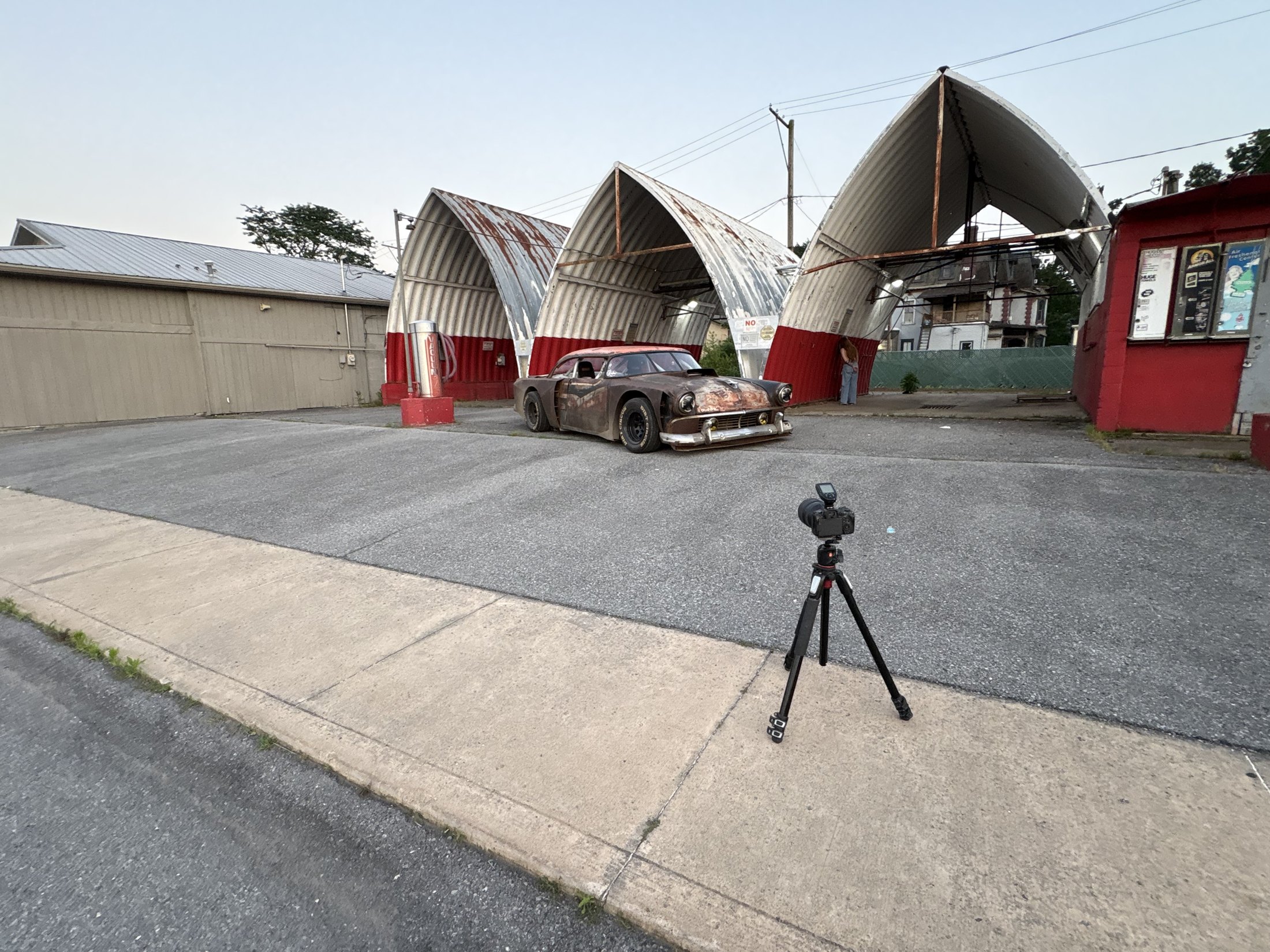 The camera rig set for statics