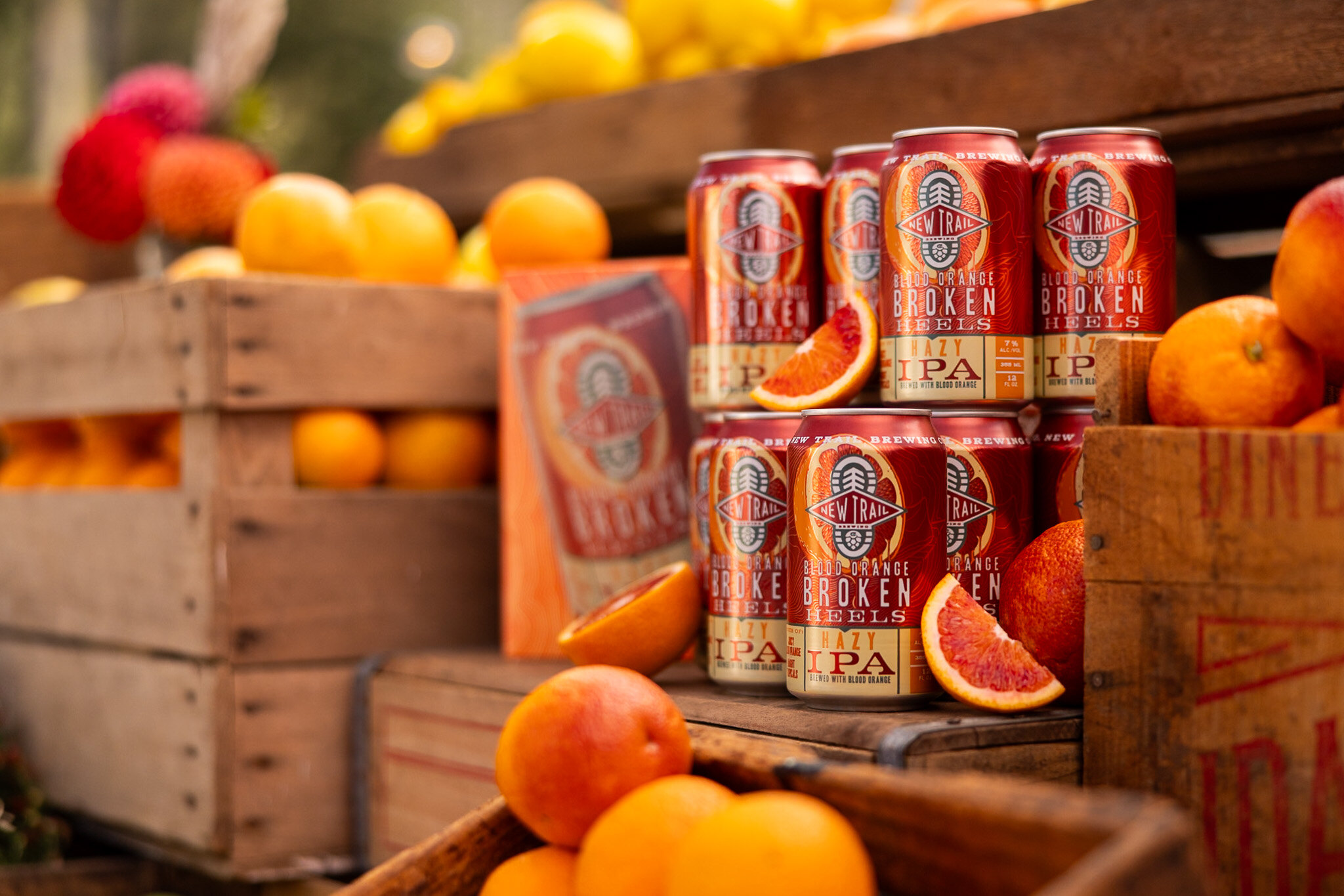 Blood Orange farm stand set, wide