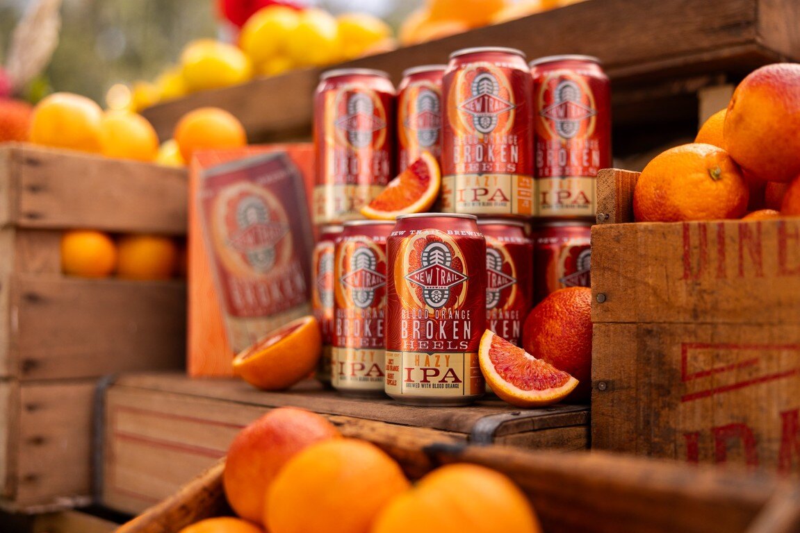 Stacked cans on the stand