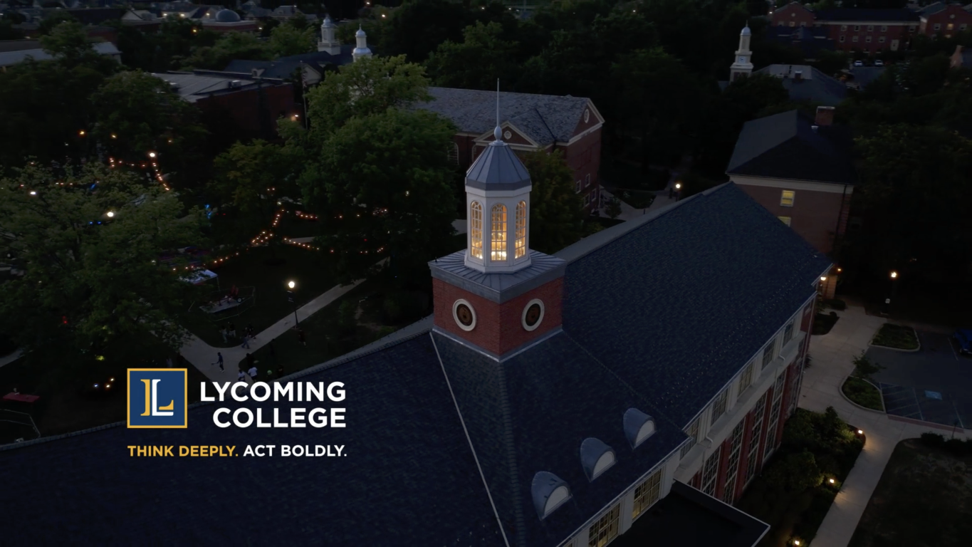Lycoming College campus tour film still