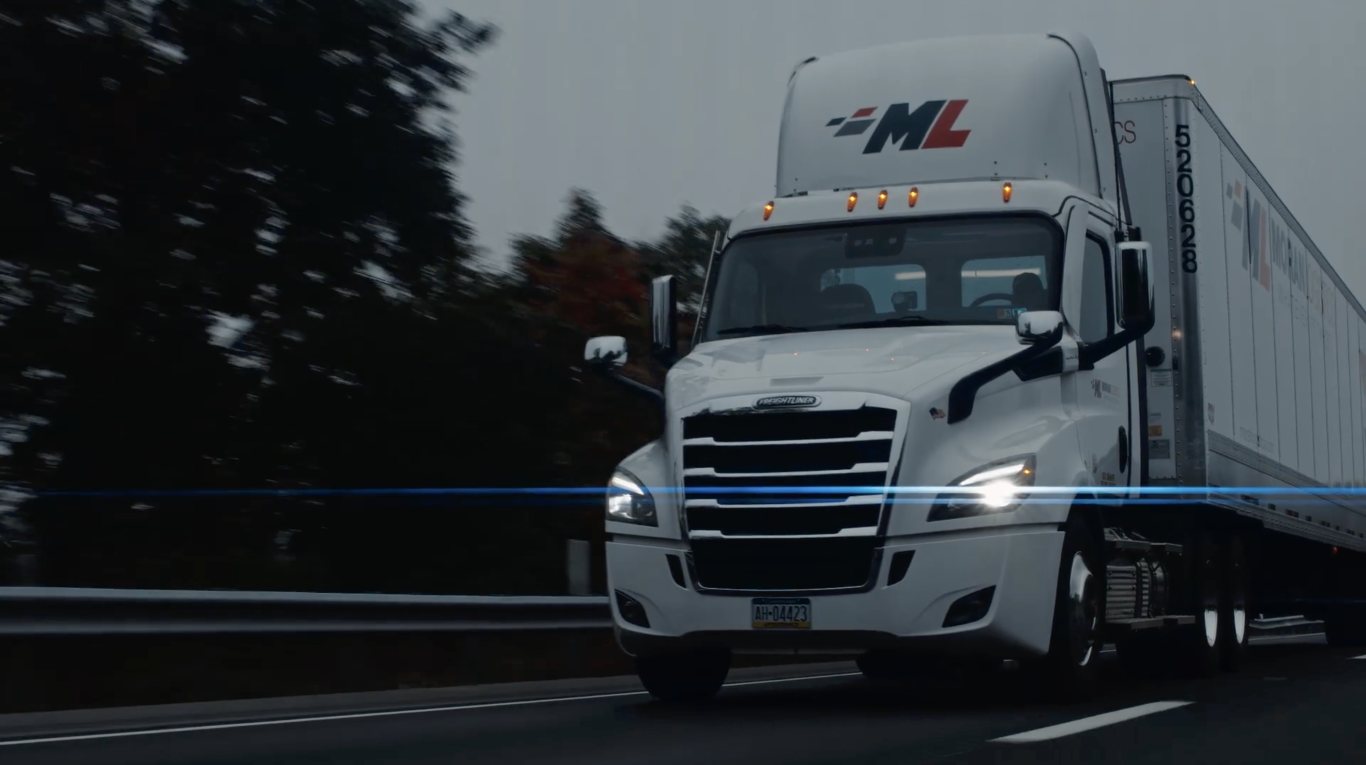 Moran Logistics truck on the road