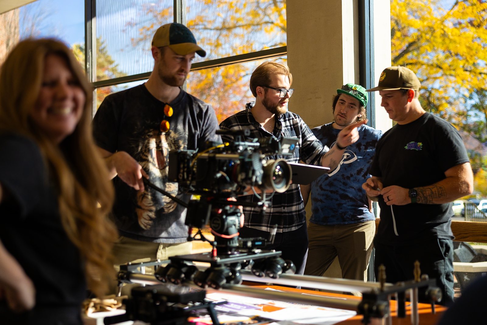 Full crew on a production day