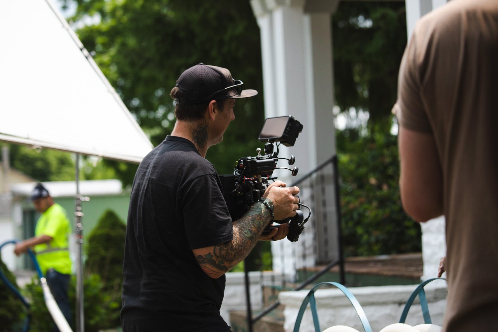 Gimbal operator on the Clean Energy Center shoot