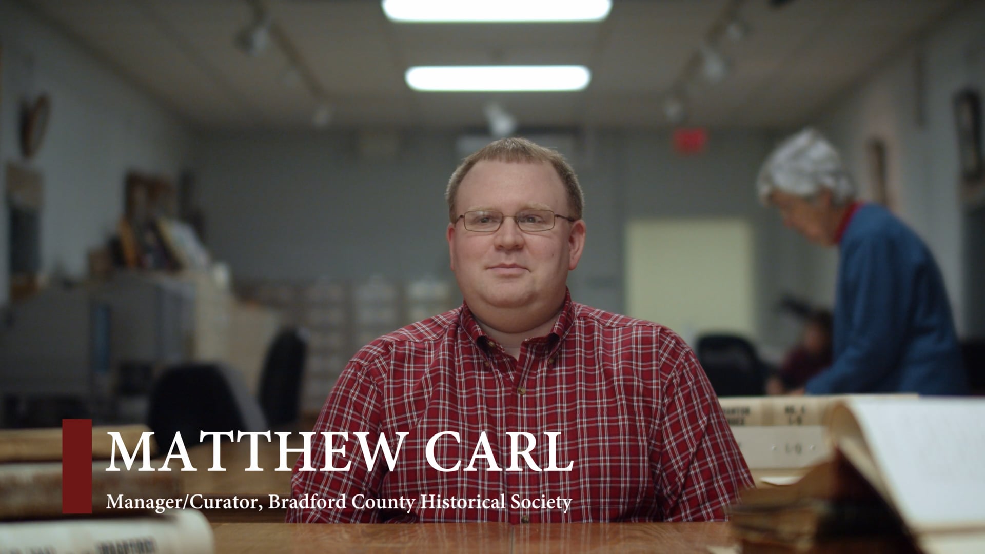 Matthew Carl of the Bradford County Historical Society in the Energy Transfer series