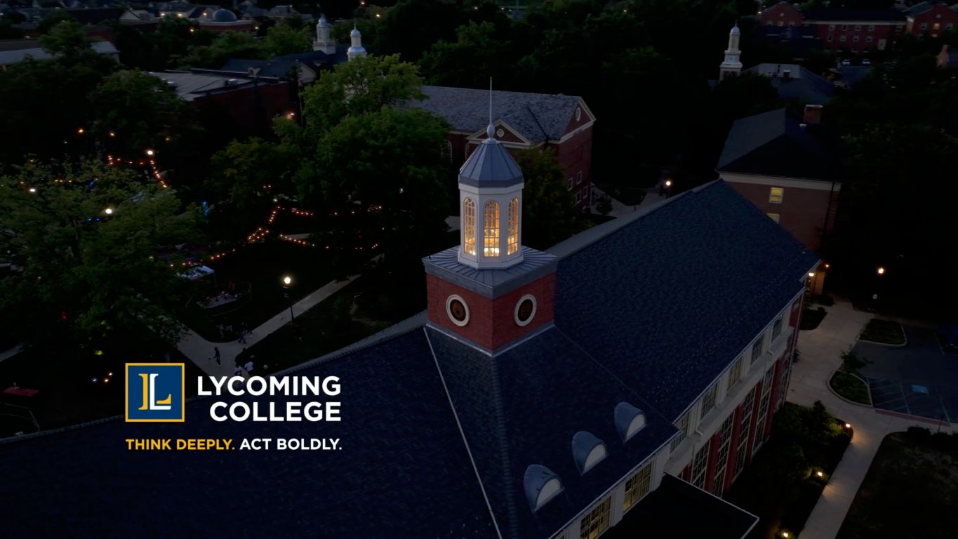 Lycoming College campus tour film still