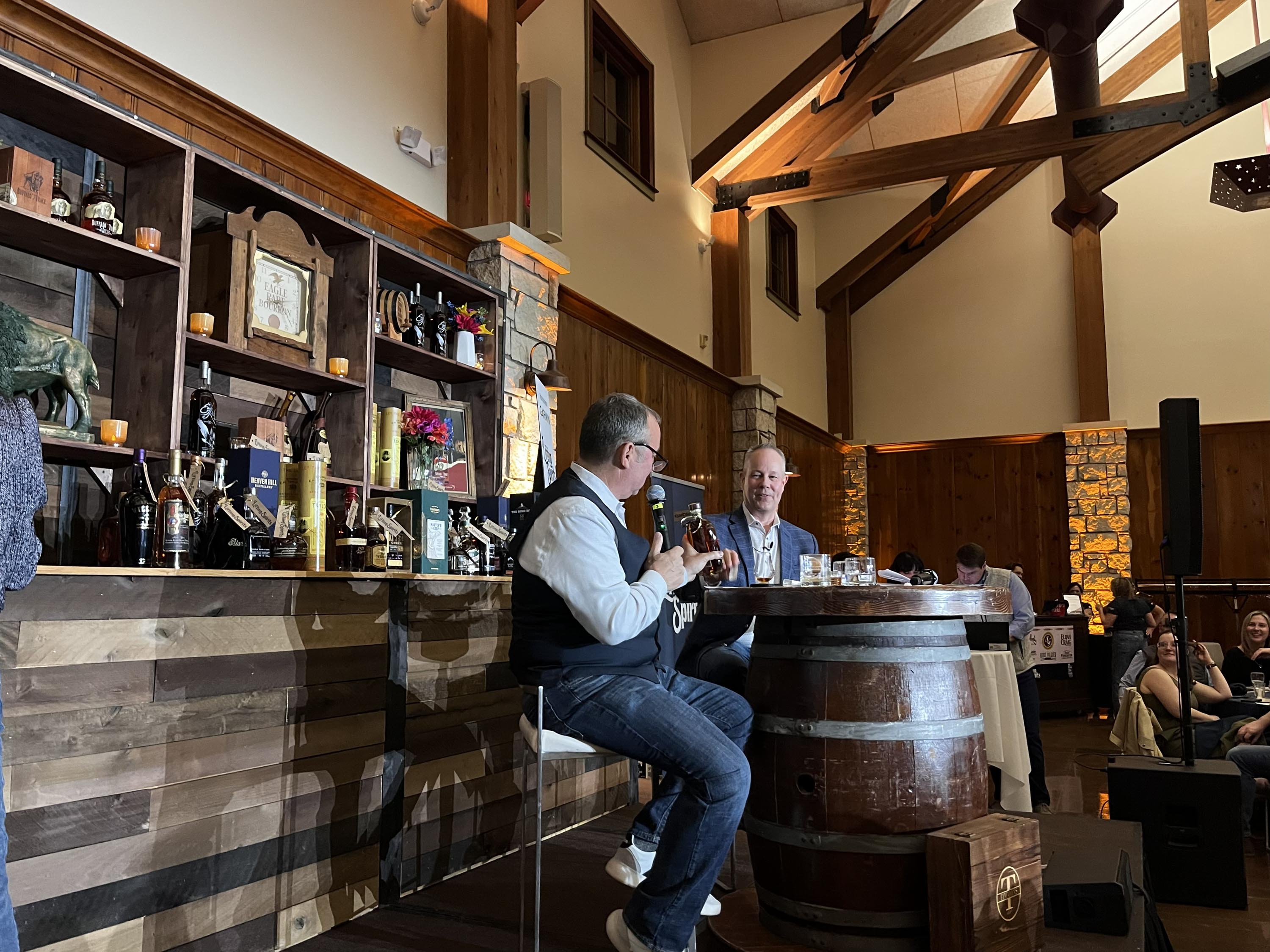 Guests at Lifting Spirits, a bourbon tasting fundraiser