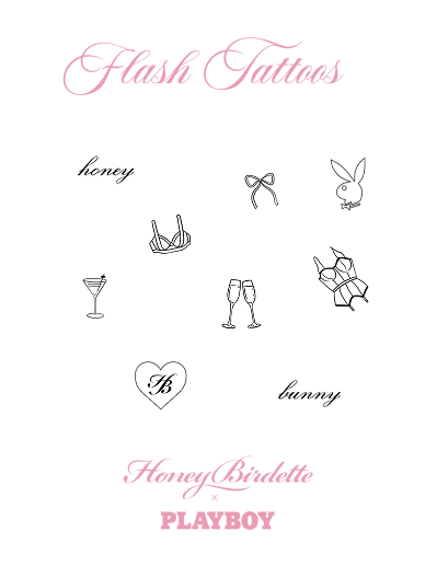 Custom flash tattoo sheet designed for a Tattoo Popups event.