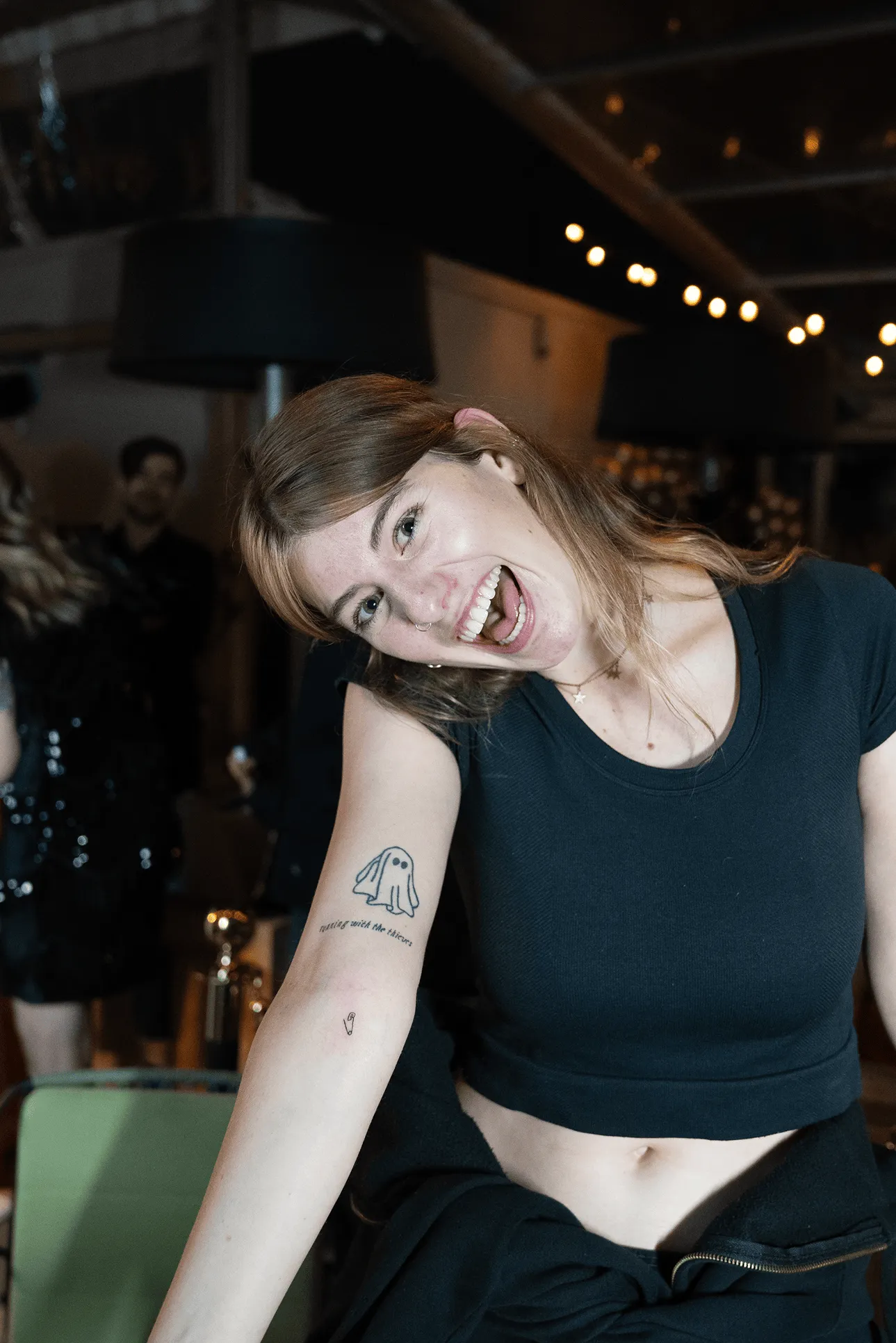 Tattoo Popups temporary tattoo station at the 72andSunny holiday party.