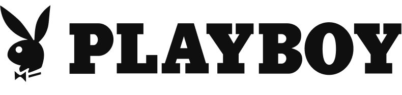 Playboy brand logo with iconic rabbit head wearing a bow tie.