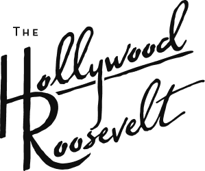 The Hollywood Roosevelt logo in stylized black script text.