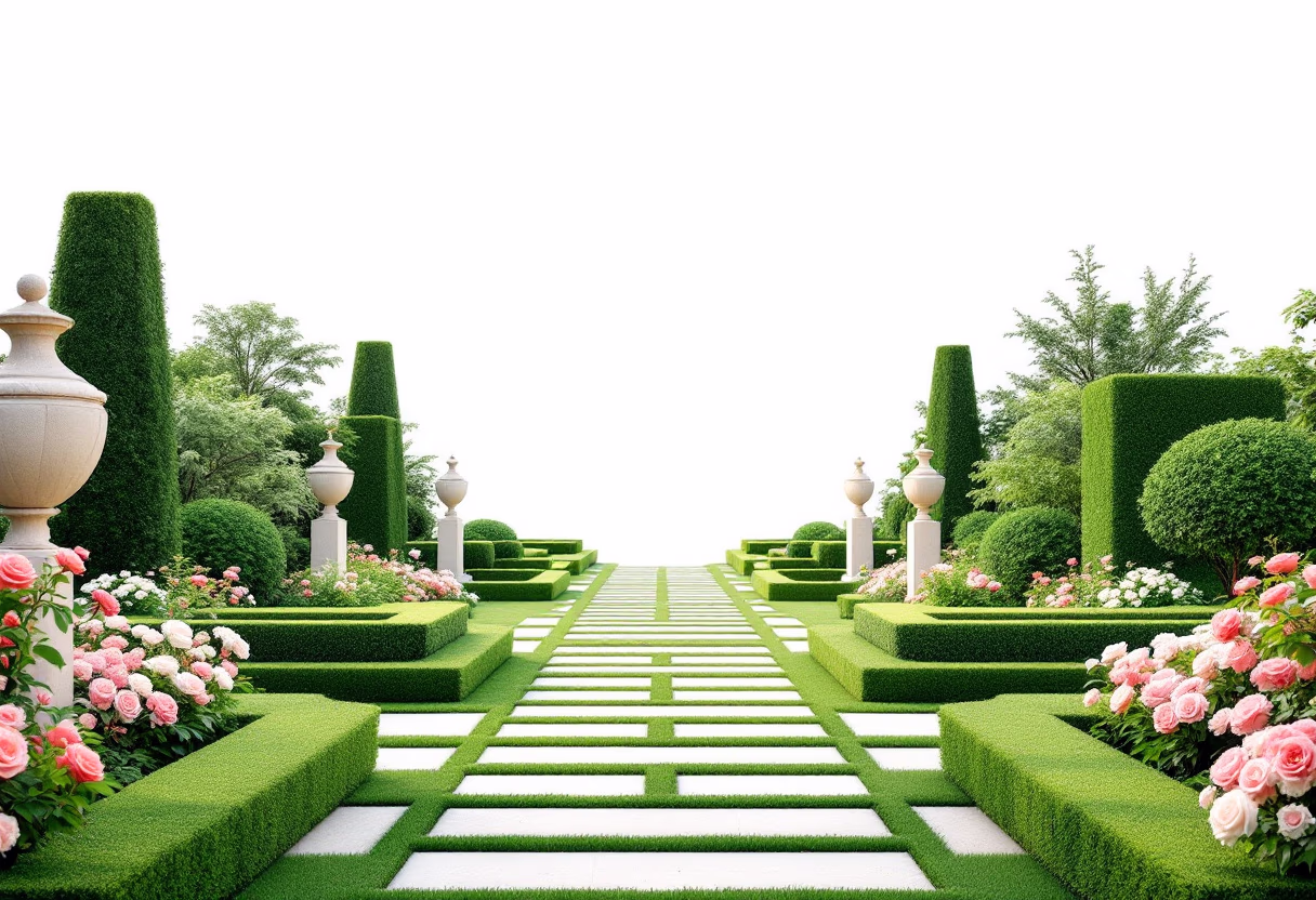 image of a beautifully landscaped garden (for a landscaping service) 3