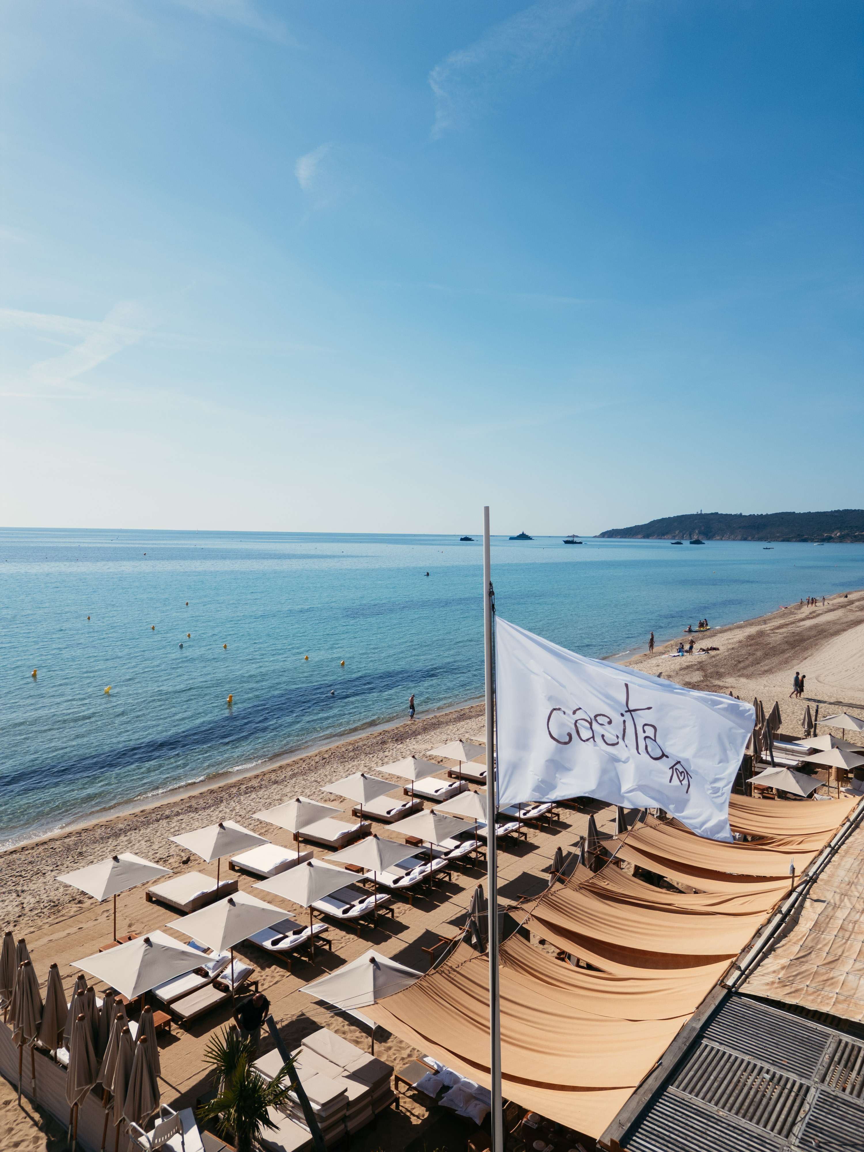Casita: facing the sea, a new spot opens on Pampelonne beach. 