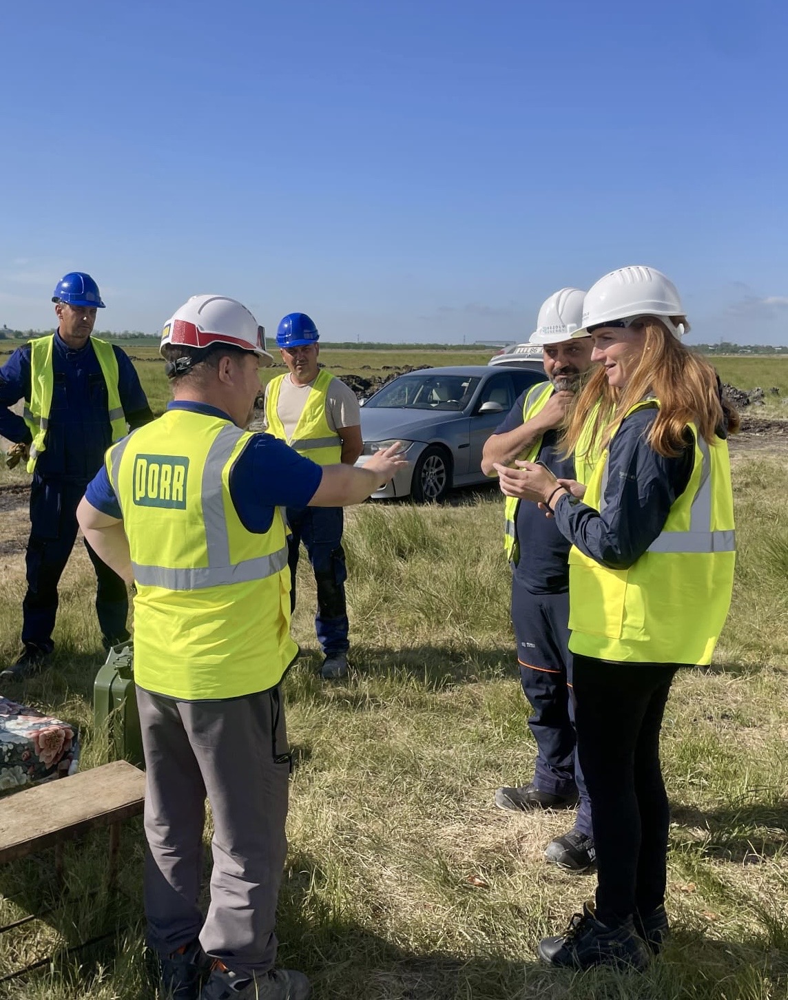 workers having a meeting