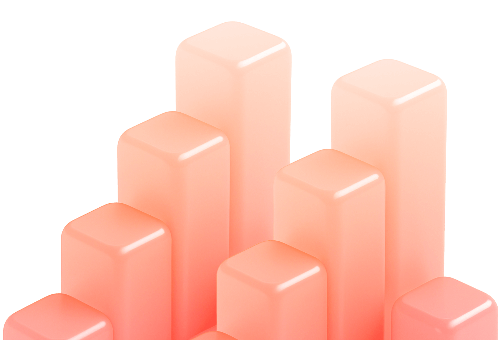 3D Abstract Bar Chart Digigrowth Webflow Template | BRIX Template  
