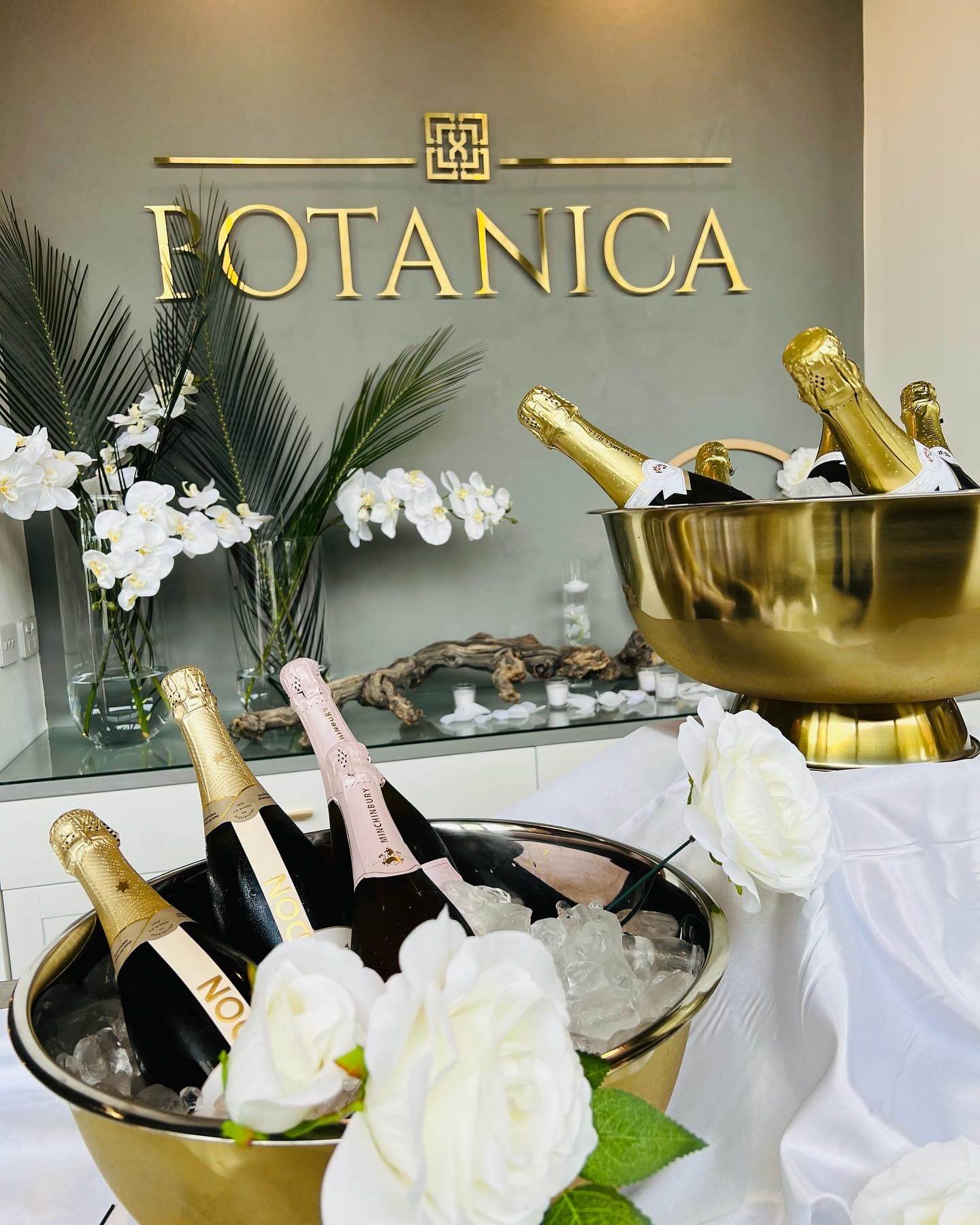 Wedding champagne bottles