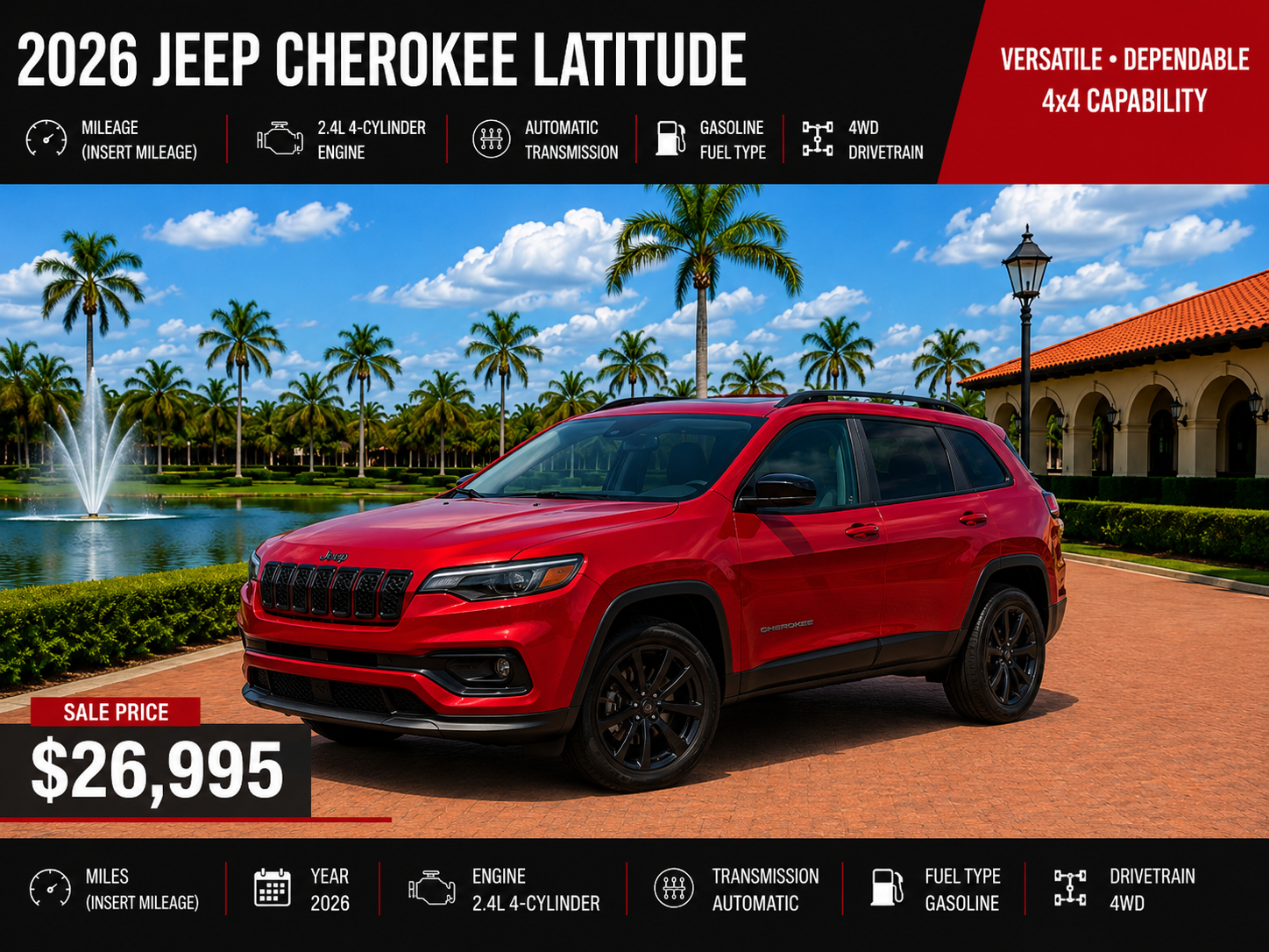 2026 Jeep Cherokee Latitude 4x4