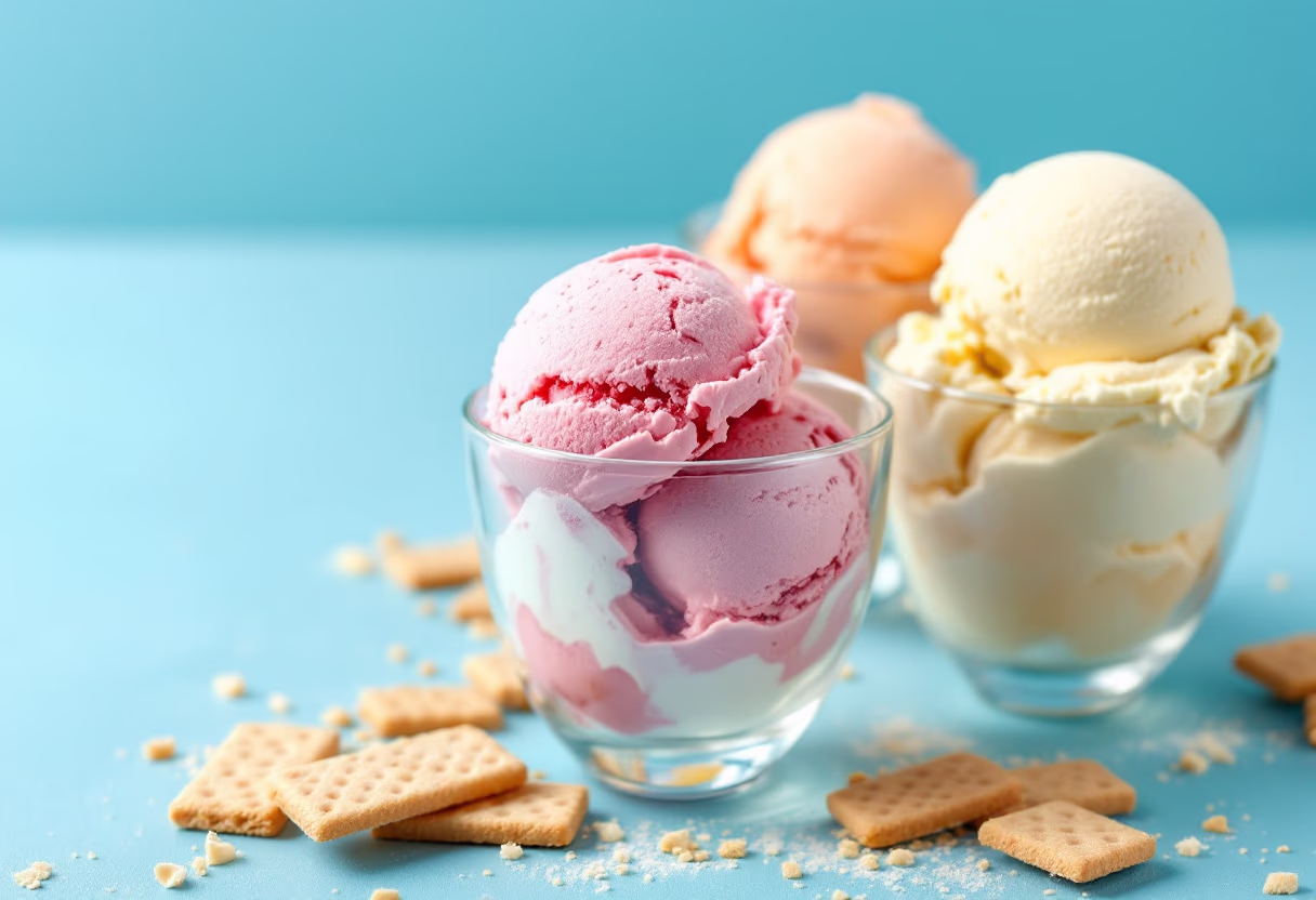 image of classic italian gelato scoops