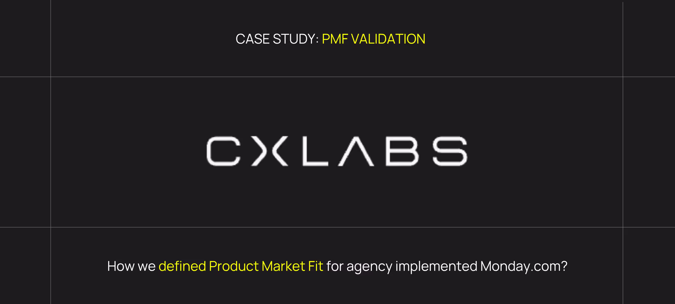 How we helped CXLABS validate product-market-fit for 3 service lines in 3 weeks