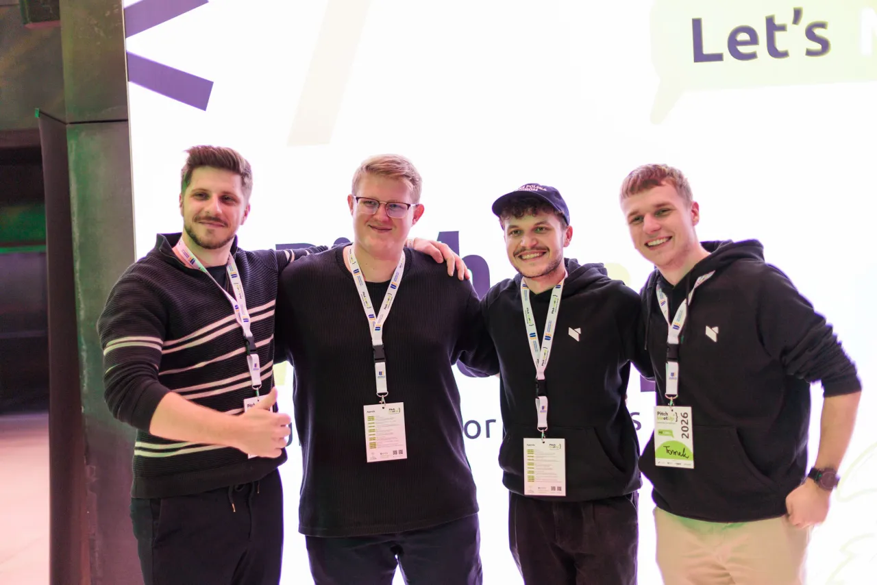 Vanderbuild team at Pitch MeetUp 2026 in Wrocław.