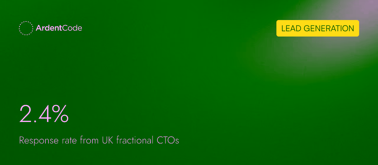 How we tested outbound to fractional CTOs in UK