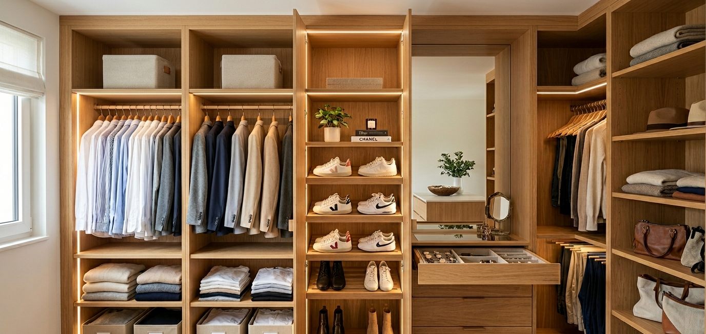 Dressing sur mesure : comment concevoir l’espace de rangement parfait
