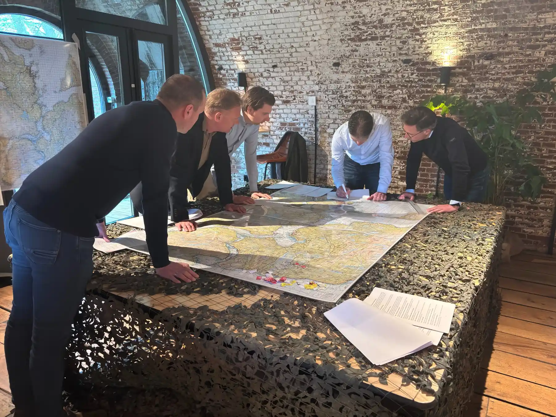 Deelnemers tijdens een wargame