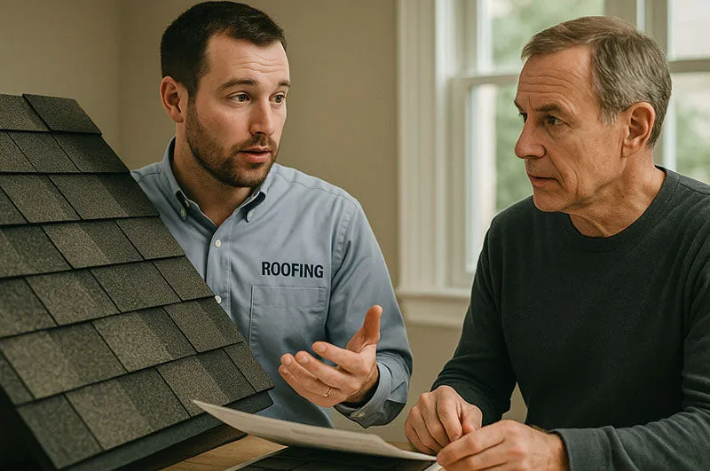 Architectural asphalt roofing