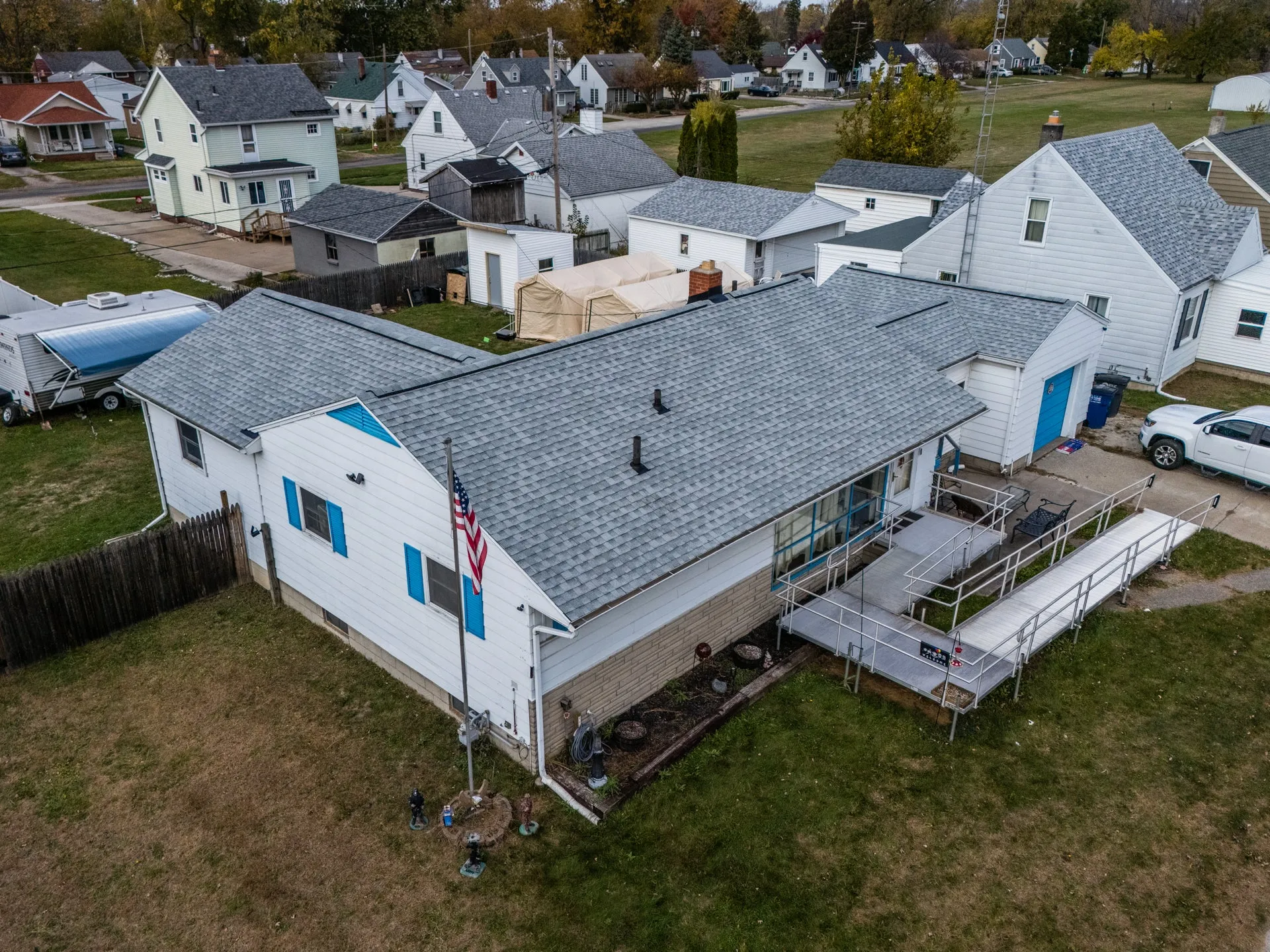 Aerial home view