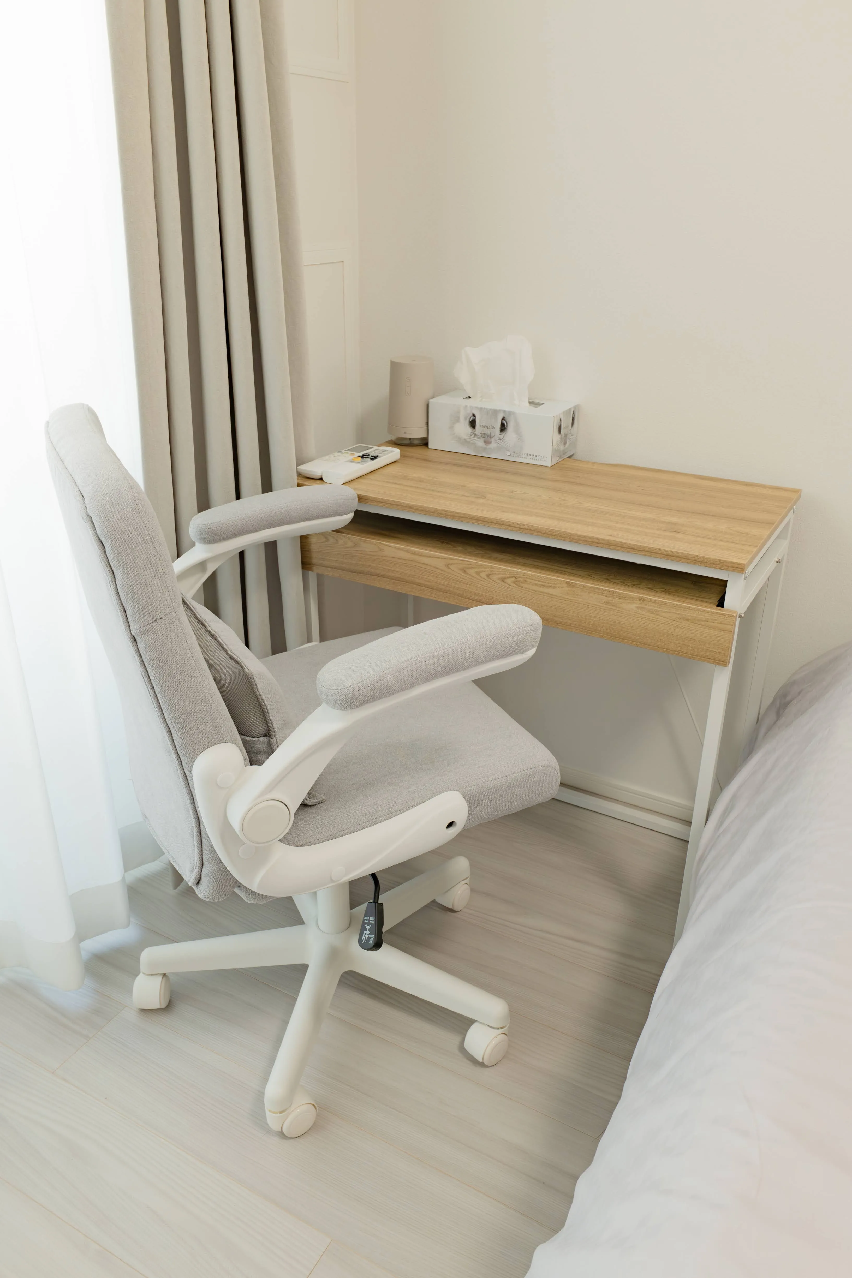 Bedroom of Room 911 at ONE Sapporo Station Tower.