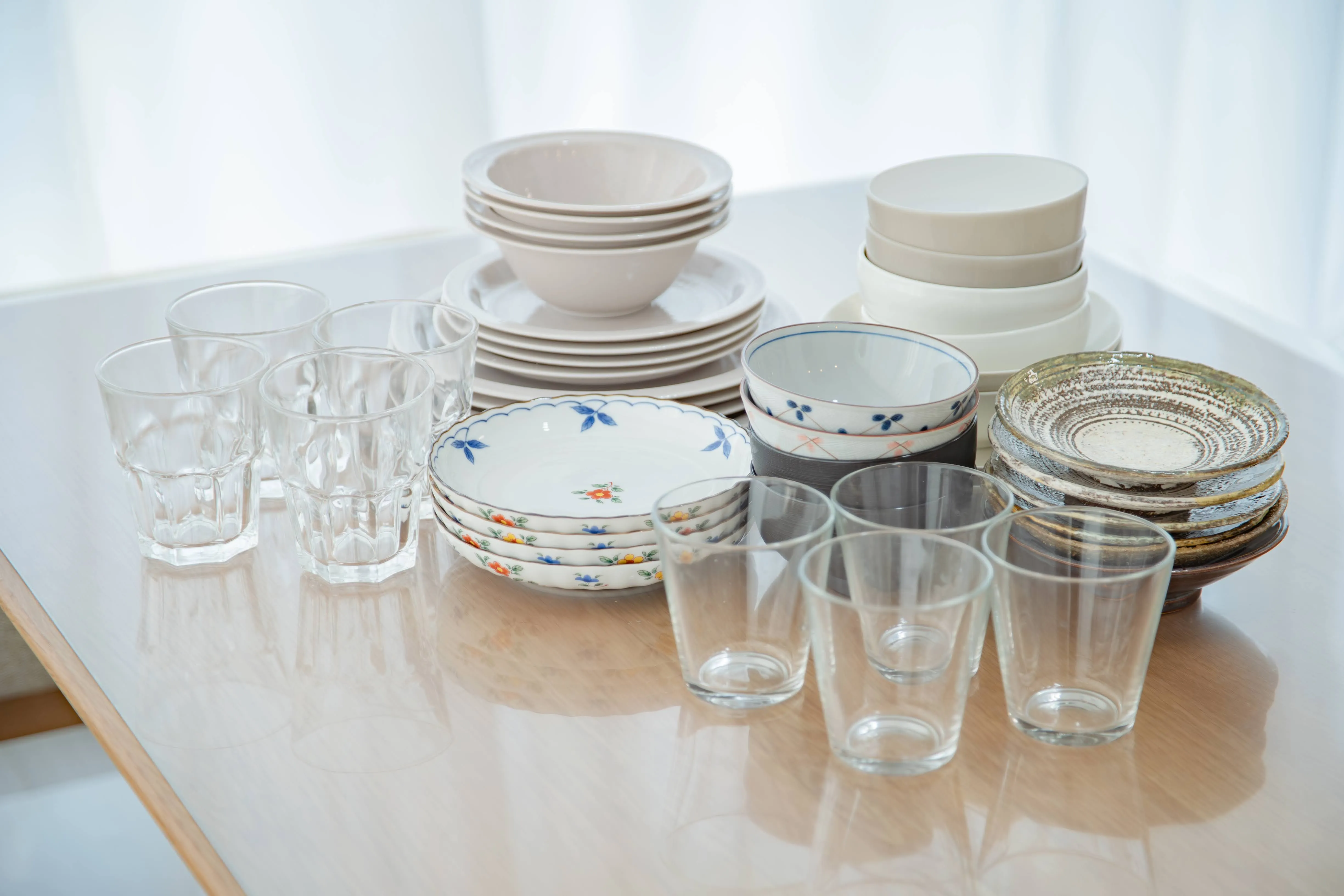 Tableware of Room 911 at ONE Sapporo Station Tower.