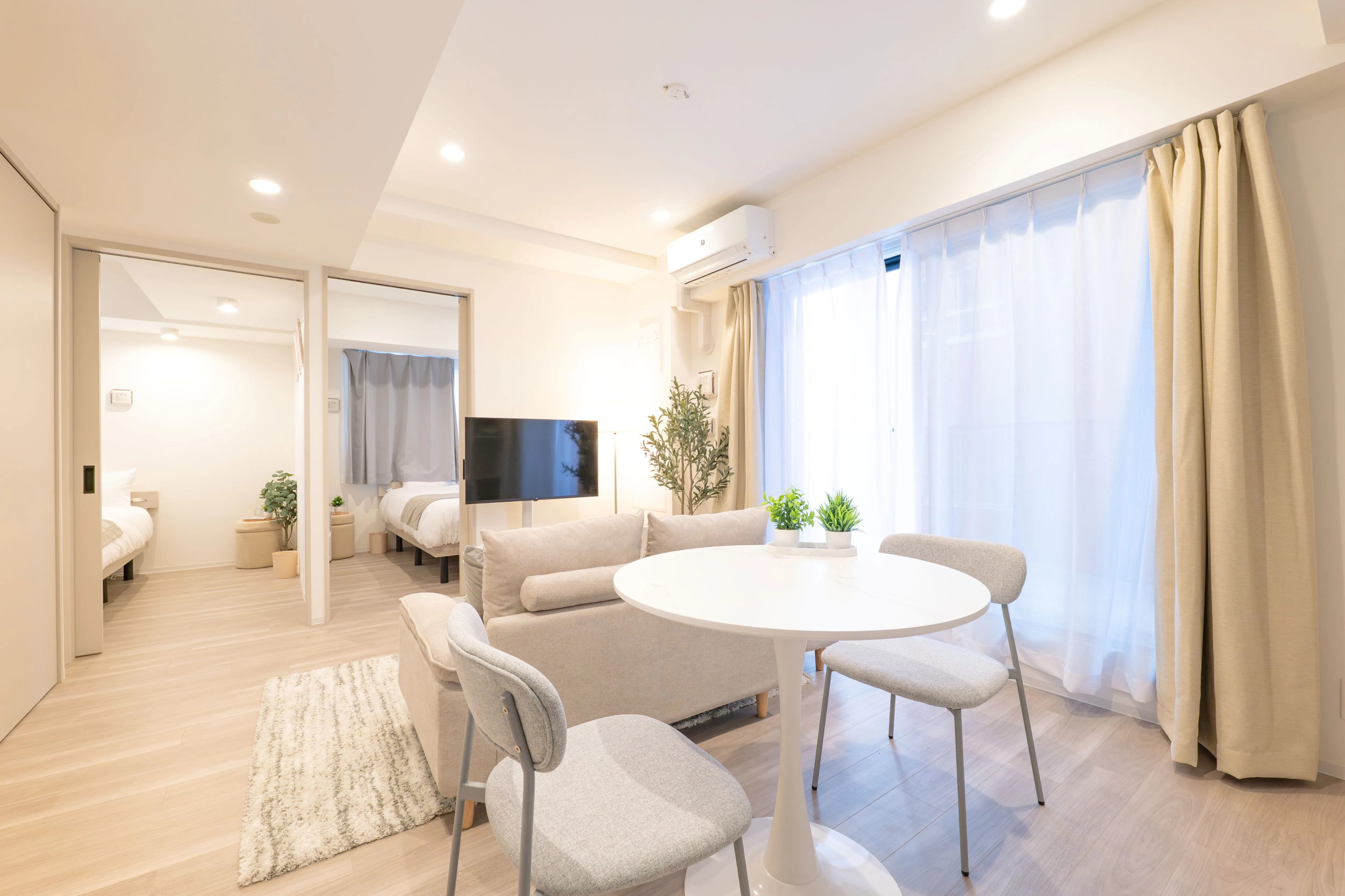 Living room of Room 201 at Mondo Mio Sapporo Odori Minami 2-jo.