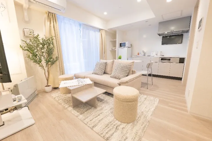 Living room of Room 201 at Mondo Mio Sapporo Odori Minami 2-jo.